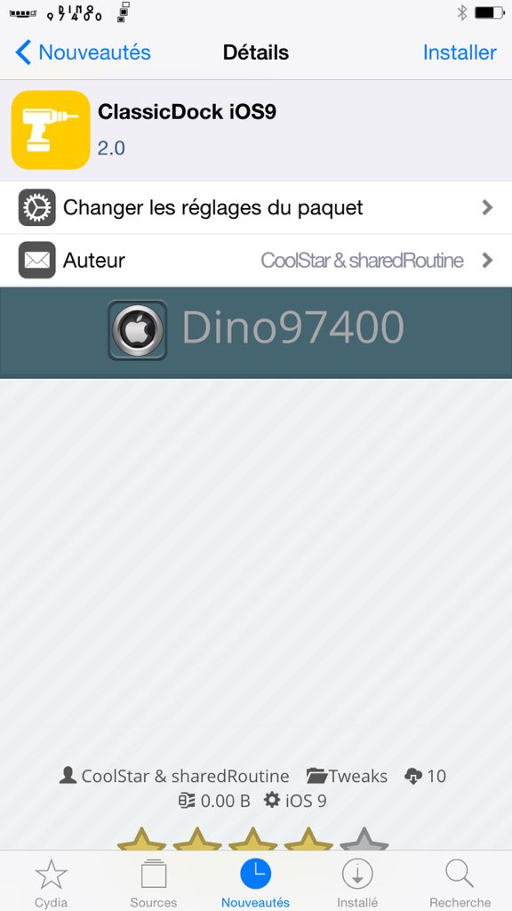 Dino97400's tweet photo. #ClassicDock no dependence tweak #anemone aviable in my repo Cydia https://t.co/33gv530EJT