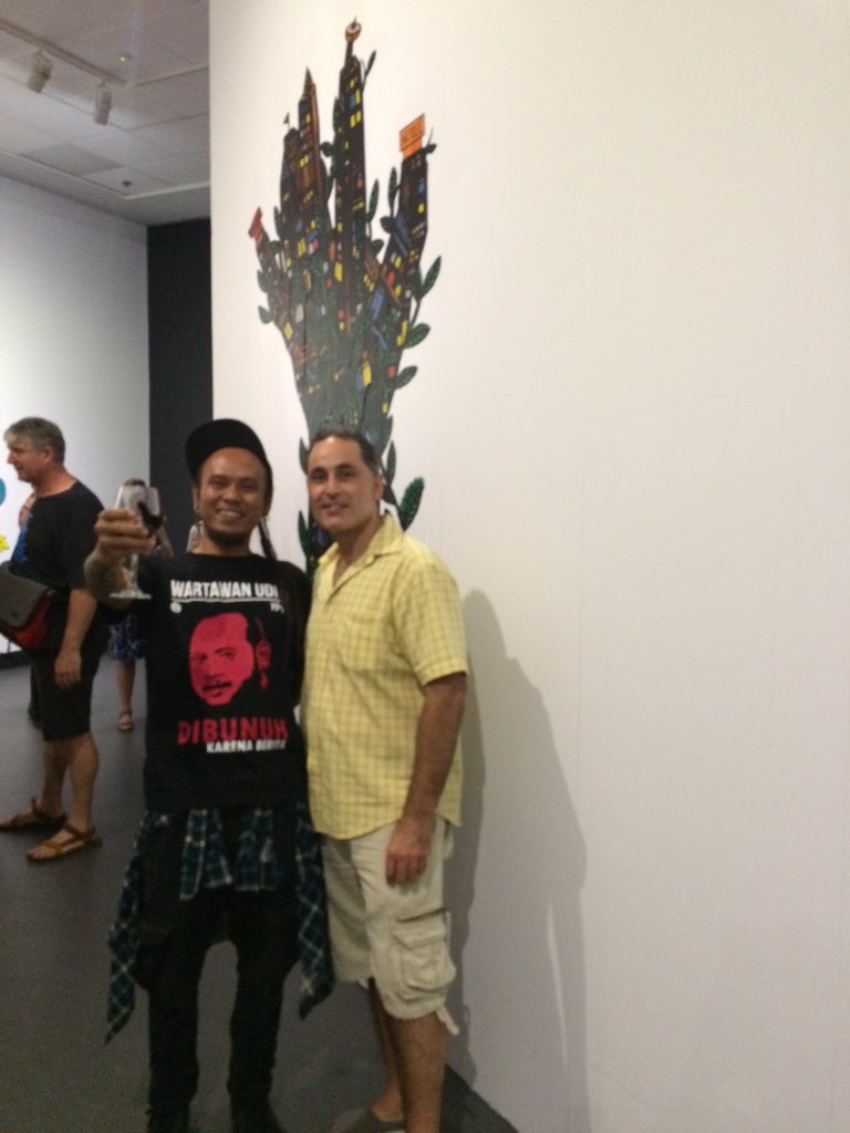 Pleasure to be @ opening of Monster-Pop magnt.net.au/#!monster-pop-… supported by the Australia-Indonesia Institute