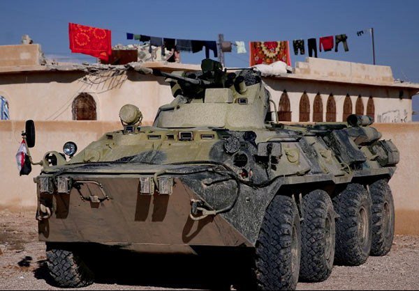 مدرعات BTR-82A الروسيه ودورها في الحرب الاهليه السوريه  CSrffniWIAAAJsP