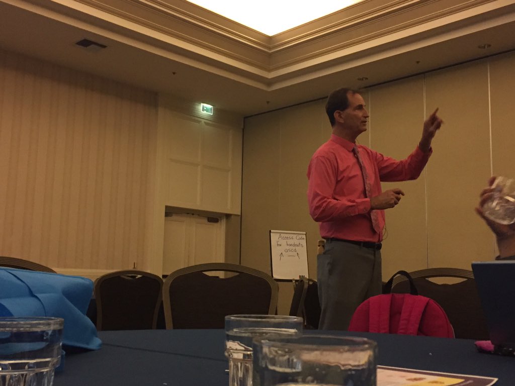 CooperAcademy's tweet photo. Phenomenal learning today @EricJensenBrain at #ASCDCEL15 "Sometimes when people dream big others listen to them!" https://t.co/imbu5Wud6i