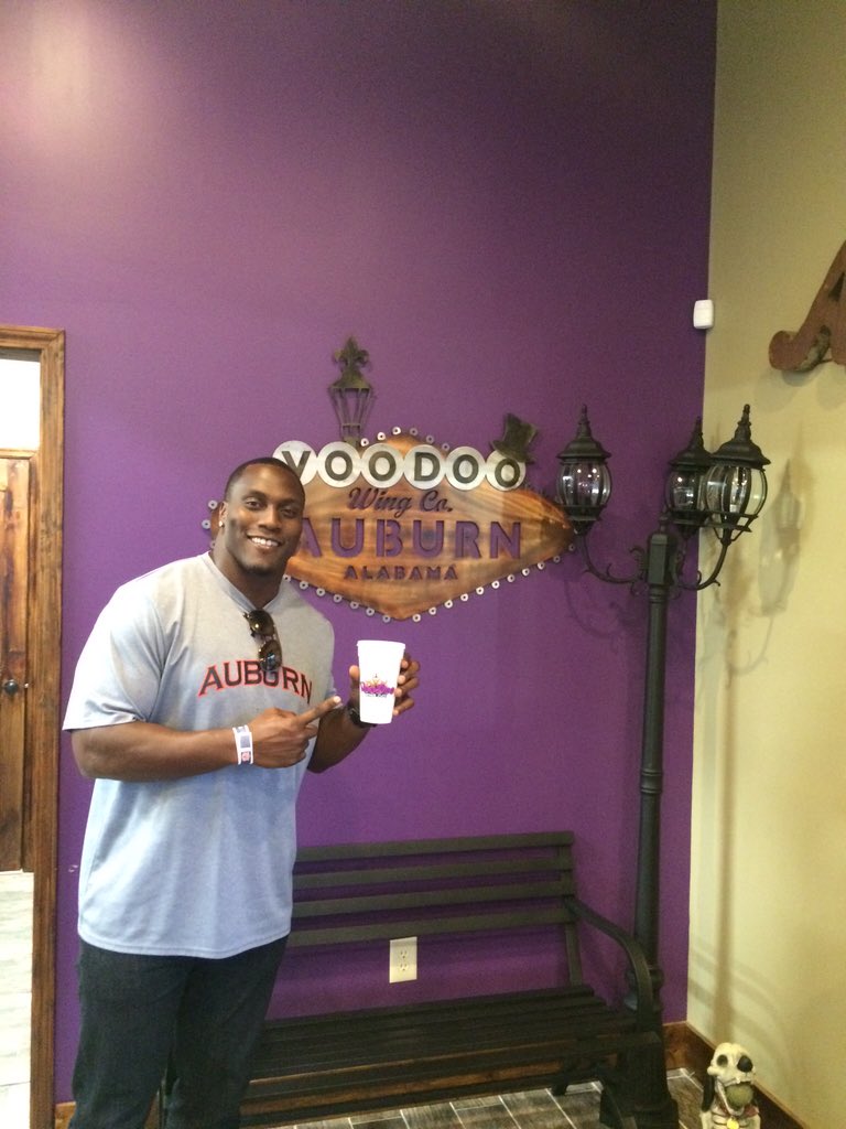 VooDoo Wing Company (@voodoowingcoau) on Twitter photo We had the pleasure of serving the former Auburn linebacker <a href="/TakeoSpikes51/">Takeo Spikes, M.B.A</a> today! #wareagle We had the pleasure of serving the former Auburn linebacker <a href="/TakeoSpikes51/">Takeo Spikes, M.B.A</a> today! #wareagle
