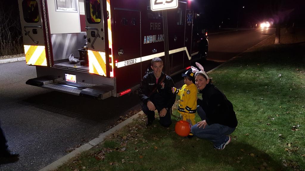 We finally found a firefighter! #willistonfire #halloween2015