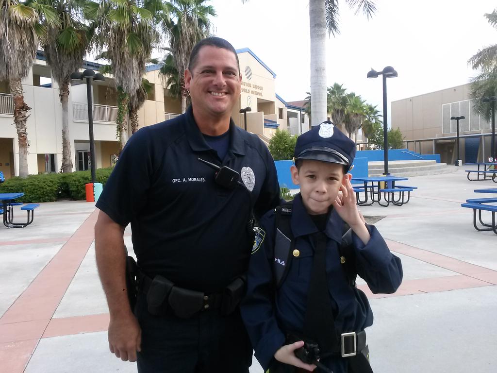 There's a new sheriff @ Conniston Middle. Officer Morales and partner.