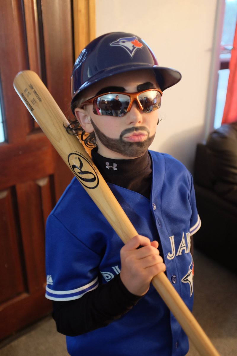 DWadd99's tweet photo. Dylan ready to go! @JoeyBats19 #JoeyBats19Halloween https://t.co/dLt7Ercl0p