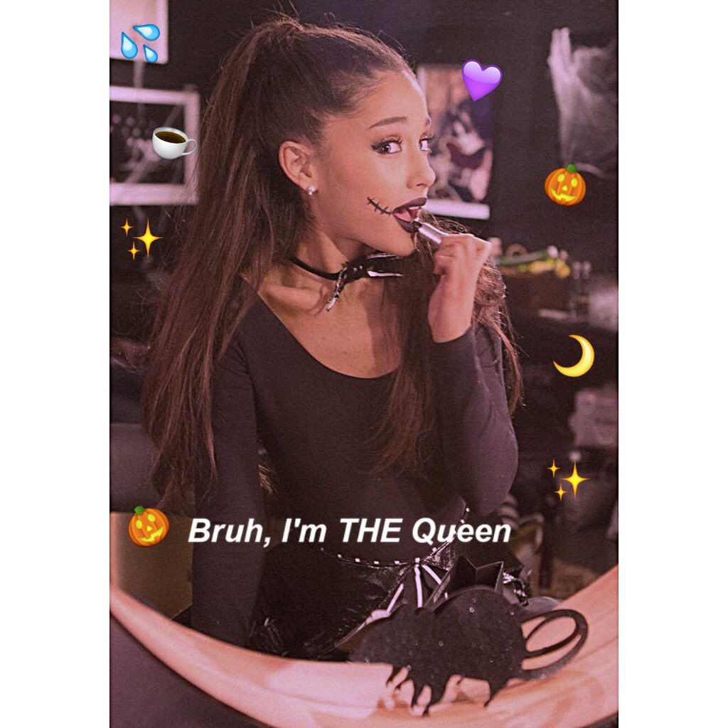 good_ariana's tweet photo. Halloween's Queen 🎃💜✨// @ArianaGrande https://t.co/ay4uapvvxn