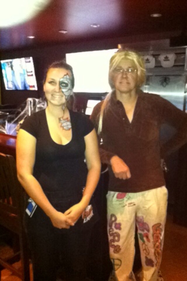 wildwingslakesh's tweet photo. #Terminator #hippy #halloween2015 #costumes #party https://t.co/QxxsNeXVDk