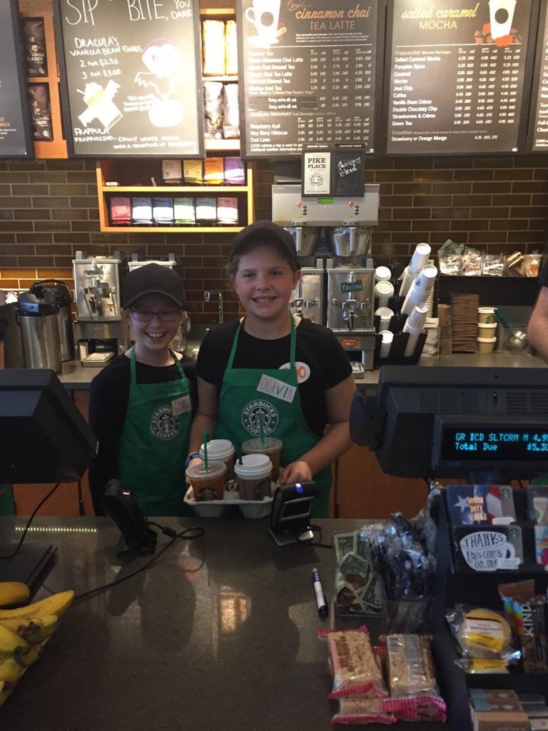 @Starbucks Happy Halloween! #futurebaristas #homemadecostumes