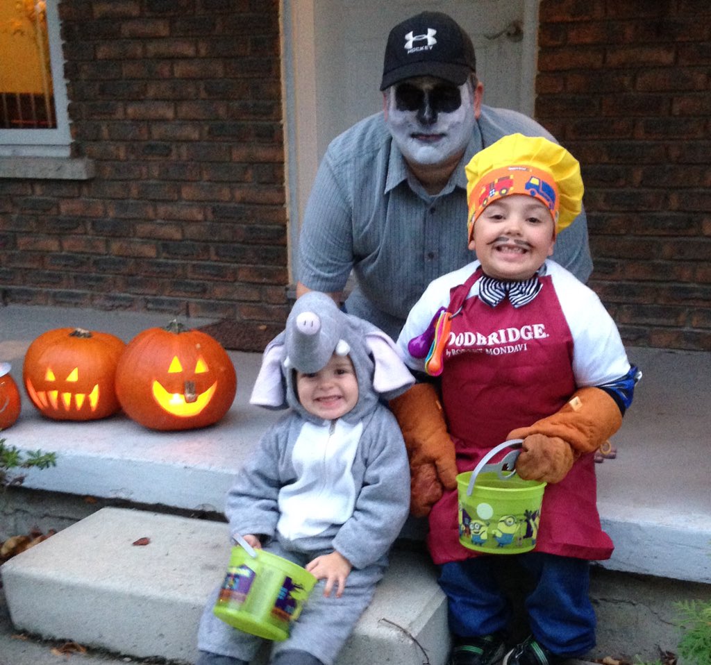 My crazy trick or treaters #halloween2015 #candy