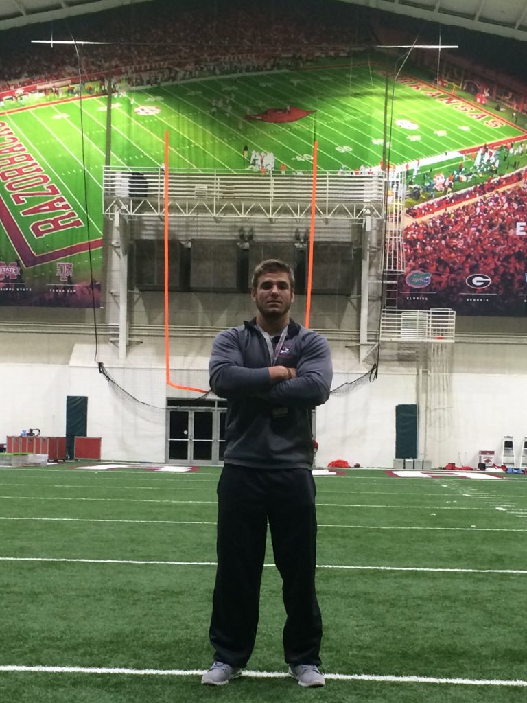Blake_Berryhill's tweet photo. Had a great time in Fayetteville today #RazorbacksFB @gerasmith1906 @JLMcCuistion @stevermarshall @jhale24 https://t.co/mullXKyG1z