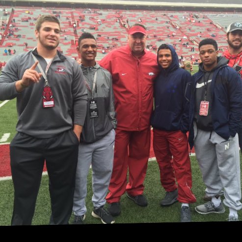 Blake_Berryhill's tweet photo. Had a great time in Fayetteville today #RazorbacksFB @gerasmith1906 @JLMcCuistion @stevermarshall @jhale24 https://t.co/mullXKyG1z