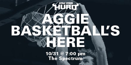 usuHURD's tweet photo. Aggie Basketball at 7pm!! Basketball is here!! https://t.co/DMKh1X24GY