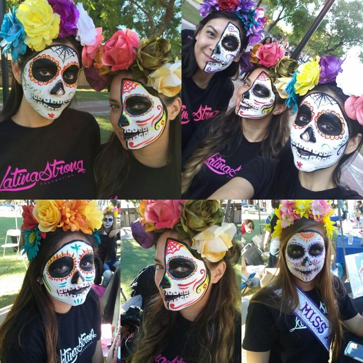 MLopez125's tweet photo. Long but very fun day with my #LatinaStrong girls. #DiaDeLosMuertos #Festival  #HappyHalloween #Latinas #AZ https://t.co/Ed9L7d4MdF