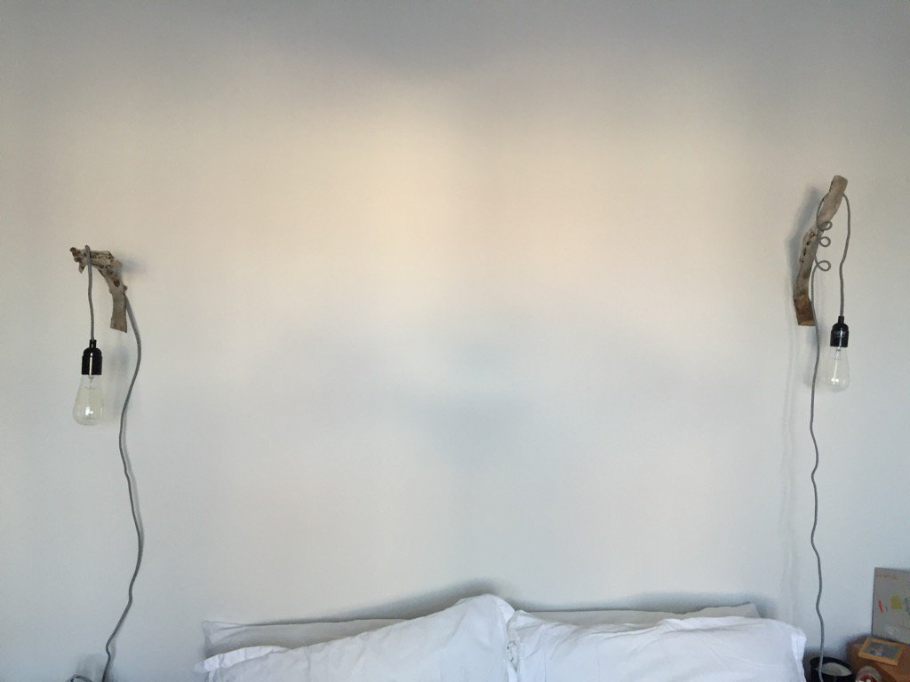 godard's tweet photo. Bedside lights sorted #DIY #TurningIntoADad https://t.co/BS6FDQmhIi