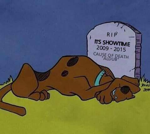 CLAUDEJohn's tweet image. This is hilarious #RIPShowtime cause of death: #ALDub #Aldub #ALDubEBTamangPanahon