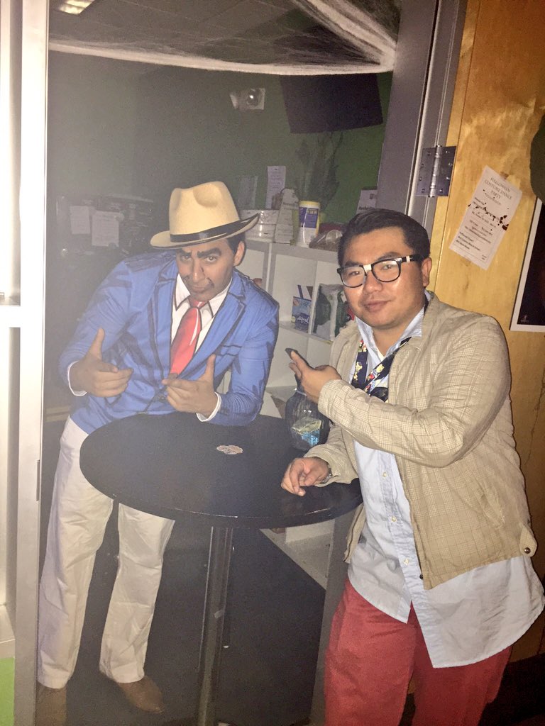 hackerdojo's tweet image. Thanks @EdCh2020 from @Samplelabs for volunteering to throw our #Halloween fundraiser! #nonprofit #hackerdojo