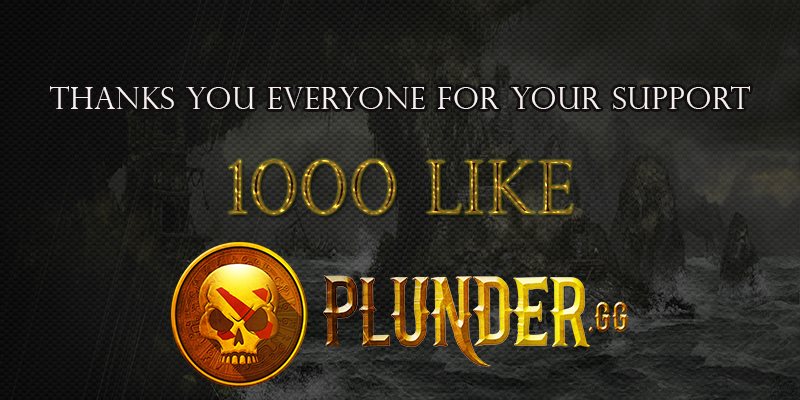 We just reached 1000 Likes on <a href="/facebook/">Facebook</a> facebook.com/plundergg
