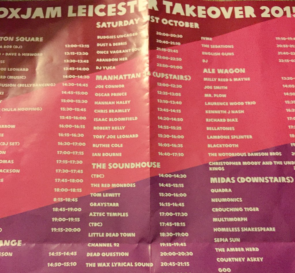 WaxLyricalSound's tweet photo. @OxjamLeicester @OxjamFestival @The_Sound_House Thanks for having us!!!!! 👊 #oxjam #oxjamleicester #TWLS #TWLSlive https://t.co/cFxm7joT9e