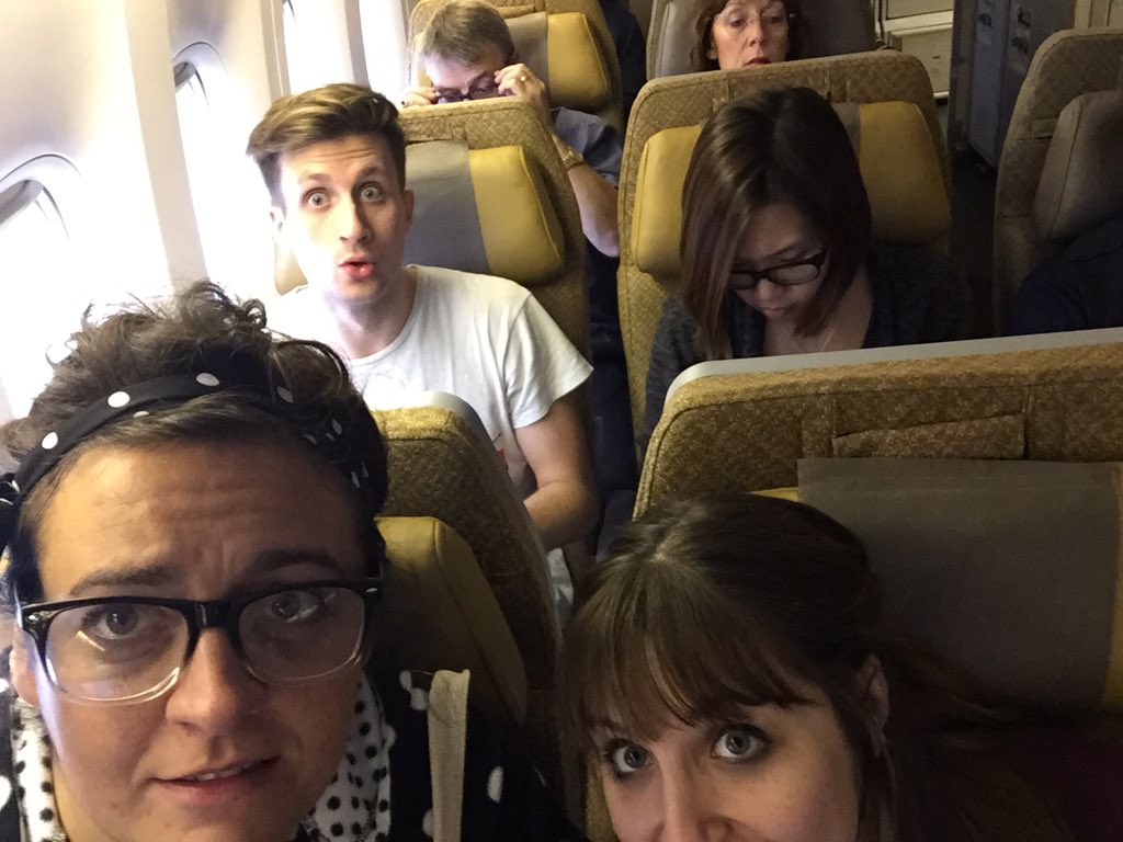 Droogie_Tweets's tweet photo. Director @AlexShakespeare and Associate @MaddyMutch ended up with Dance Captain/cast @willstokes87 #hestrouble https://t.co/clAGKPgAGK