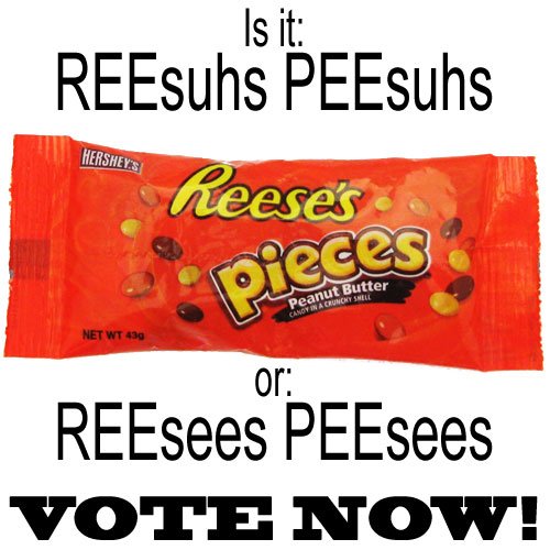 hermanmunster's tweet photo. Grandpa and I are debating how to properly say Reece's Pieces.  How do YOU say it? https://t.co/cTsHUiRUrc
