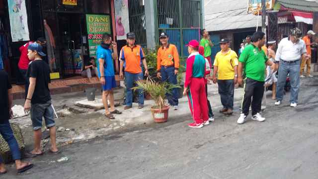 Monitoring Kerja Bakti masal Lokasi Warakas  / Kec Tj Priok