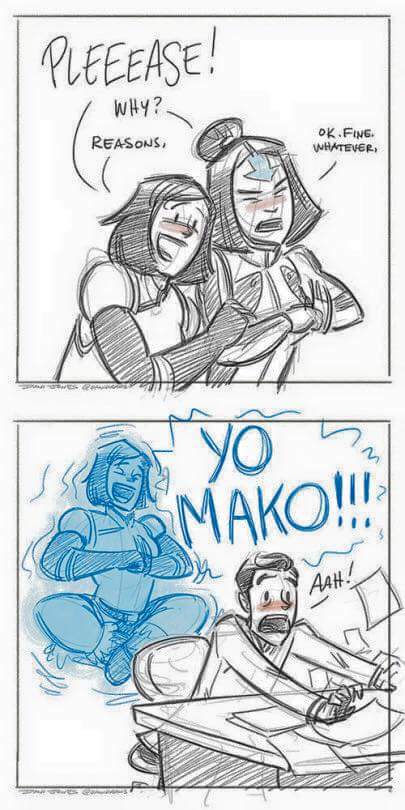 "Getting on Mako's nerves is the best. Happy Halloween."
