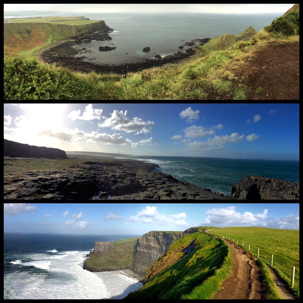 #ireland didn't look so heartbreakingly beautiful... #giantscauseway #burren #cliffsofmoher #rawbandbex
