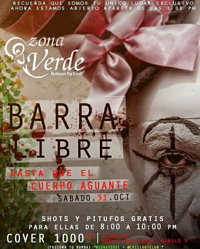ZonaVerdeLounge's tweet photo. Este Sabado 31 
BARRA LIBRE DE 9PM A 3AM
COVER:1000Bs
Al Ritmo de Nuestros DJ's Residentes @aka_djmark y @djronaldv https://t.co/aJdola7JP1