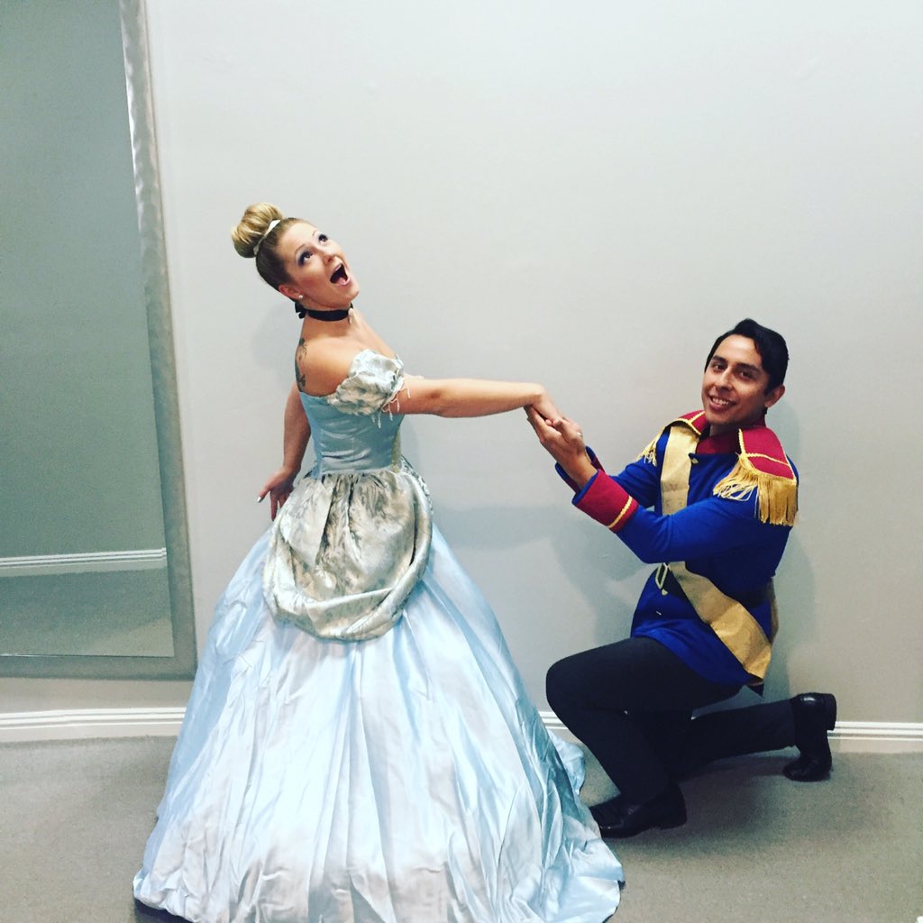 Giivers's tweet photo. Happy Halloween, here's our social media intern meeting Cinderella #giivers #7efitspasantamonica https://t.co/nX4st8MWDZ