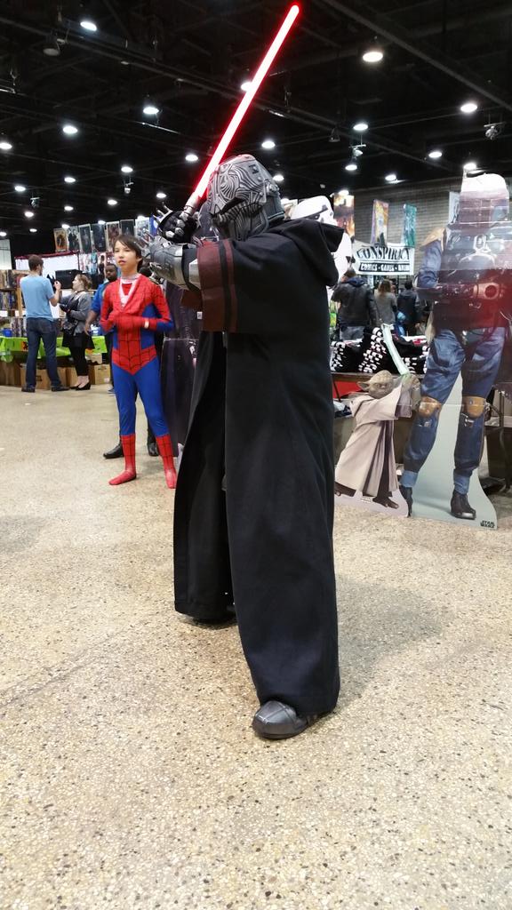 #swtor represented by yours truly at #C4Winnipeg comic con today!
