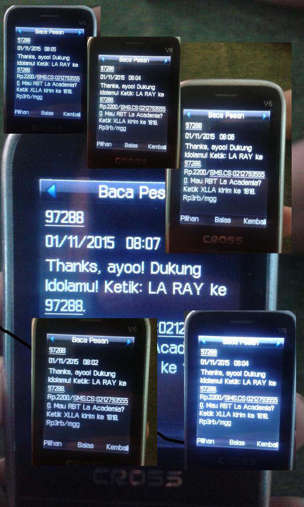 wanda_iz's tweet photo. Maaf ya @RayLaca2 aku hanya bisa kirim 6 sms Semoga kamu lolos ke 7 besar. #KuisOpenSIGNRay #kuisopenfolbackray https://t.co/sV1LhlqEh5