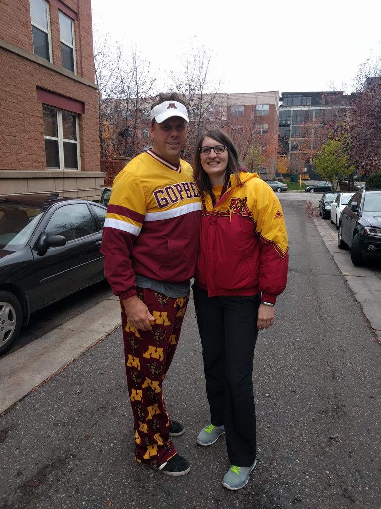tim_jones's tweet photo. Heading to the game. #GopherGameDay https://t.co/1OlDzkAVum