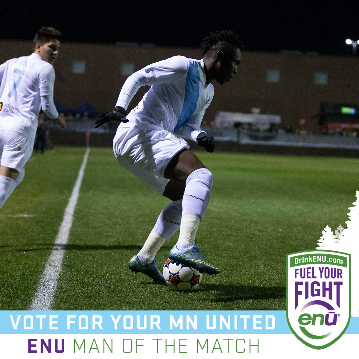 MNUFC's tweet photo. Retweet to vote Kalif Alhassan your @DrinkENU Man of the Match. #MNUvSAS https://t.co/FQ4xhywS1r