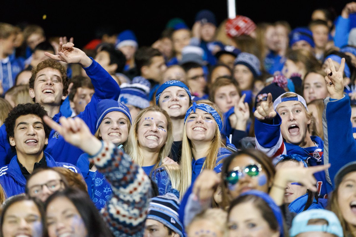 AlanHerzberg's tweet photo. I've shot BC sports for 10 years. Student section for football this year the best ever. https://t.co/r47OPMC248