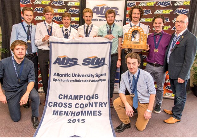 CIS_Nation's tweet photo. Congratulations to the St. Francis Xavier men's team won the 2015 Subway AUS Cross Country championship title. https://t.co/lyQ45ZwZl3