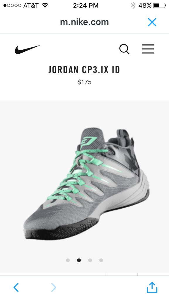 bknell3's tweet photo. @CP3 @NIKEiD so I think I would cry if you chose me. To say I'm your biggest fan is an understatement 💙💙 #CP3ID https://t.co/cD3gYRfXBS