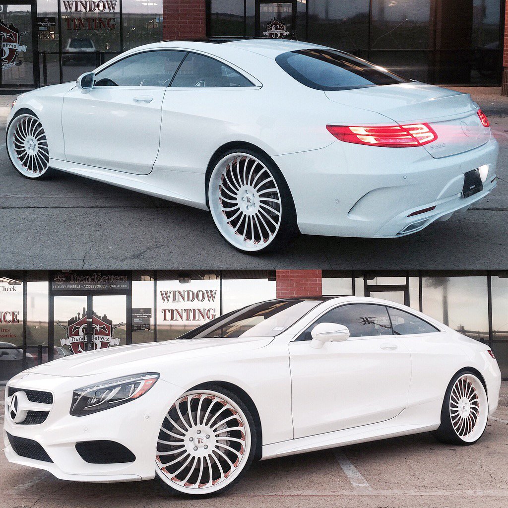 Trendsetters214's tweet photo. Trendsettersdallas outfitted this 2015 Mercedes S Coupe on these 24" @rucciforged wheels #Trendsettersdallas https://t.co/Nc4UNK5GpJ
