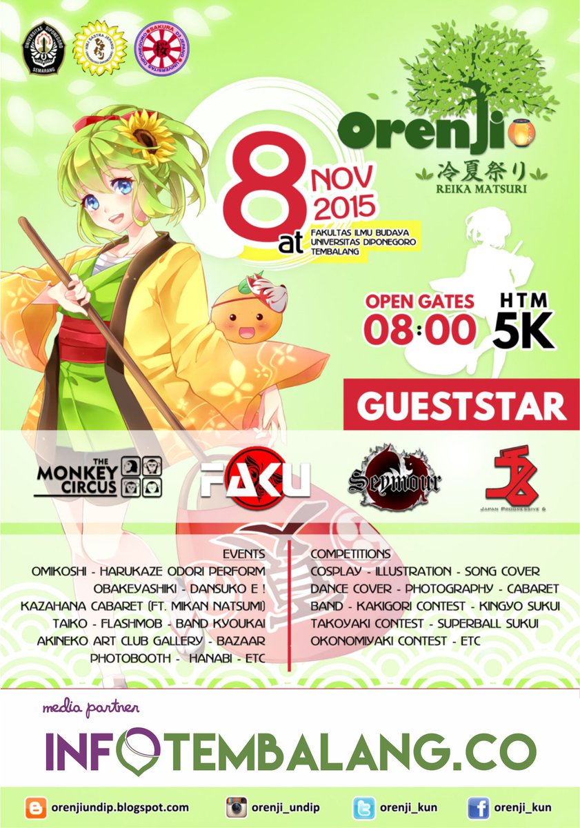 infotembalang_'s tweet photo. penasaran nggak kalau ada musim panas yang sejuk? Cuma ada di #ORENJI2015  Reika Matsuri, more info: @orenji_kun https://t.co/yq443PqISn