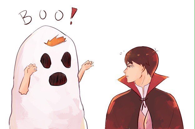Yaoi_Fujoshi29's tweet photo. ¡Awwwwwww! Hinata y Kageyama! #Yaoiween #HalloweenYaoi https://t.co/tEgwahRuaU