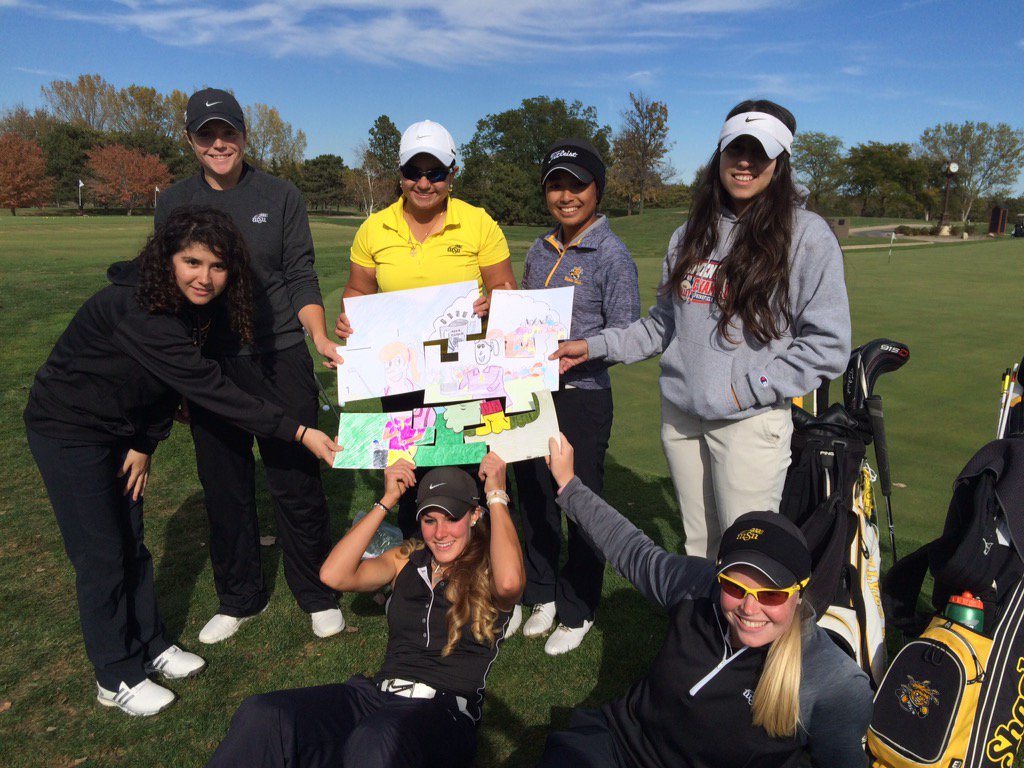 goshockerswglf's tweet photo. How do you fit? #teameffort #bigpicture #visualize #bettereveryday #completepuzzle #teambuilding #shockergolf https://t.co/rbhCMOi4Qx