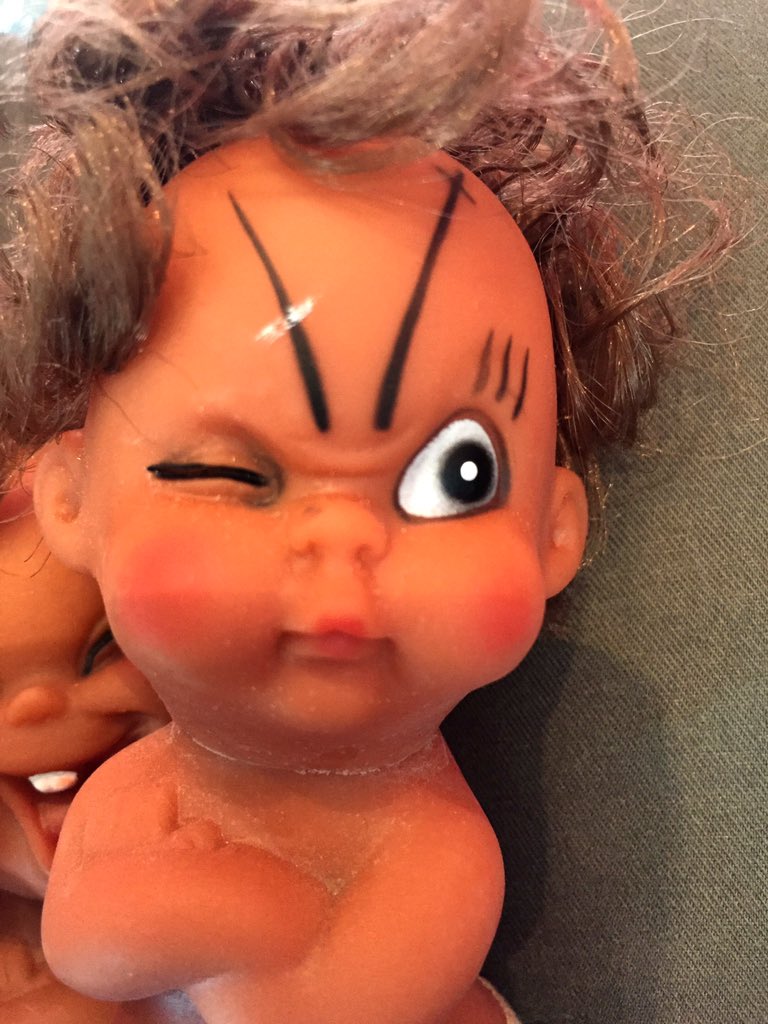 diosaneth's tweet photo. These cute dolls reminds me of the 3 Lola Nidora,Tini &amp; Tidora,mybe this is their baby faces 🤗#SPSHalloweenParty https://t.co/7rJmpv0Bwl