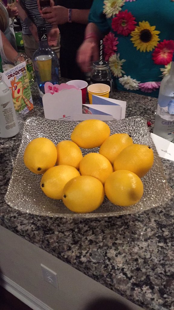 sdalton24's tweet photo. When life hands you lemons put 9 in a bowl @ashcoin @beanfacee @Bravotv @Andy #halloween2015 https://t.co/nSnnKcQtbM