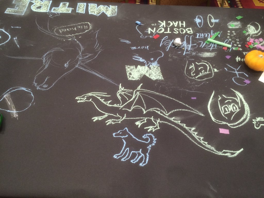 laubhoarst's tweet photo. RT https://t.co/GI1ZteC7jk Dragons and unicorns and horses oh my. It's a magical night #hackyhalloween https://t.co/6pHtU5t5So