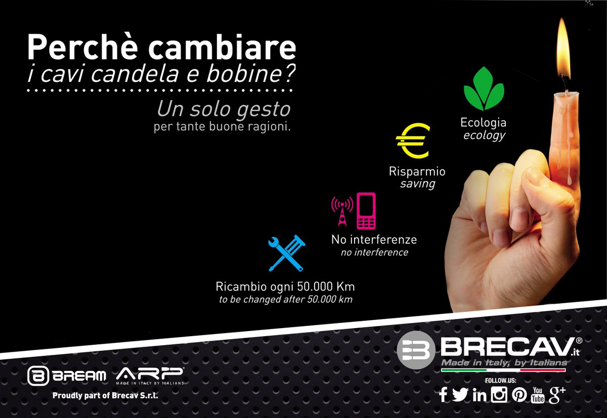 Brecavmt's tweet photo. fai verificare usura #cavicandela e #bobine dal tuo meccanico di fiducia #brecav #ignitioncable #bobinediaccensione https://t.co/k77SRHspHH