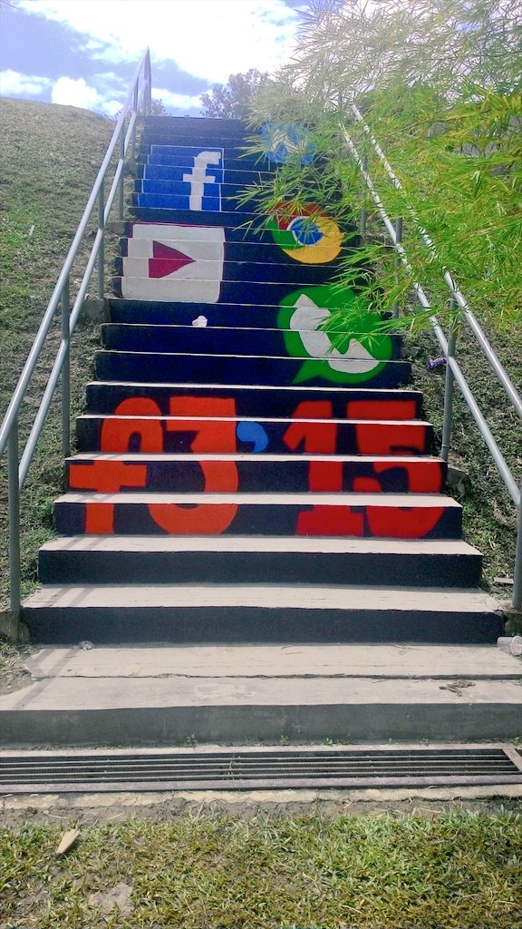 ashmanzain's tweet photo. Tangga Art@MRSM Pasir Salak #mrsmps https://t.co/O587GZ10AS