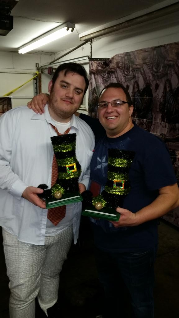 And your beer pong CHAMPIONS for the night are...BBLers <a href="/BBLGeorge/">George Ruffles Jr</a> and <a href="/getexposedmusic/">Get Exposed Music</a>. Because that's how we do.