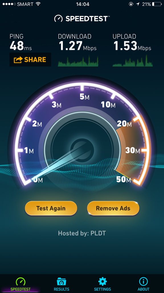 gladiatordomz's tweet image. I hope someday we dont have to cheer for that pointer to go up #internetspeed #Philippines #suncellular #Telstra
