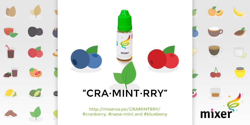 MixerVape's tweet photo. cra·mint·rry https://t.co/0rhfcQcSyw #cranberry #nana_mint #blueberry #premiumjuices #premium #vapemovement https://t.co/2O5Zwv2MUY