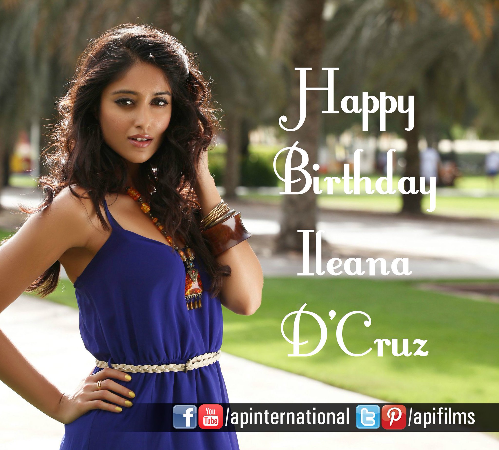 Happy birthday to the beautiful Ileana D\Cruz 