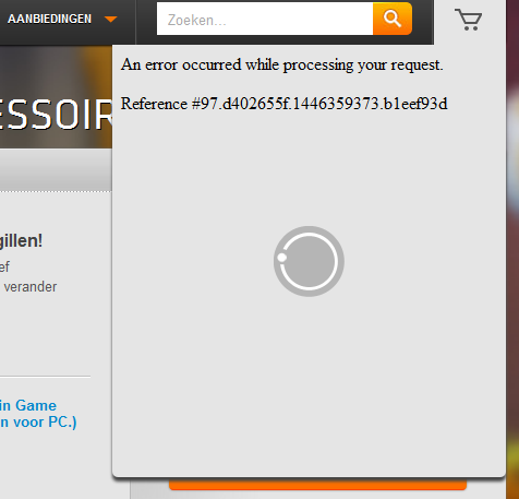 Arjan_vk's tweet photo. @AskEASupport is this a known error? I know a couple of people having the same error right now. https://t.co/OfmfmvSu1T