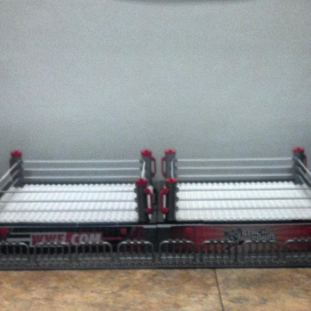 mrkpacgreen's tweet image. Got me 2 rings side by side can you guess whats next #wwe #wwestackdown #toyspotting #stackdown